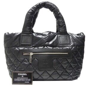 Chanel Coco Cocoon Tote Bag Black Chanel